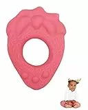 Lanco 8424678905191 Erdbeer-Beißring; 100% Naturkautschuk, rosa, 200 g