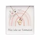 Generisch Personalisierte Kette zur Kommunion Schutzengel Taufkette Taufschmuck Mädchen