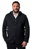Men Plus Herren große Größen Übergrößen Menswear L-8XL Jersey-Sakko Bilbao FLEXLASTIC®, Baukasten, abnehmbare Kapuze Navy blau 6XL 840205130-6XL