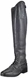 HKM Unisex Valencia- Standardlänge/-weite Reitstiefel, Schwarz/Grau, 45