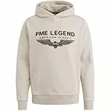 PME Legend Herren Kapuzenpullover Hoodie Hooded Soft Terry with Logo Regular Fit, Größe:XL, Farbe:Birch 7011