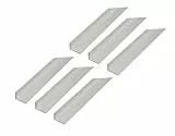 Alberts 6er Set Winkelprofil | Aluminium, silberfarbig eloxiert | 2000 x 15 x 10 mm