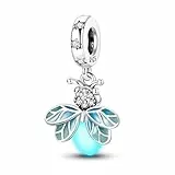 Symretie Charm Anhänger Damen 925 Sterling Silber für Armband Charms Beads passend für Pandora Armband und Halskette, Kompatibel mit Europäischen Armbänder für Frauen Mädchen
