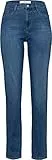 BRAX Damen Style Carola Blue Planet Nachhaltige Five-Pocket Jeans Used Regular Blue 36W / 32L