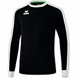 Erima Herren Retro Star Trikot Trikot Langarm (3142106), schwarz/weiß, L