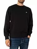 Gant Herren Reg Shield C-Neck Sweatshirt, Schwarz, 3XL EU