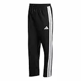 adidas Herren Essential Three Stripes Stanford Open Hem Pants, Black/White, L