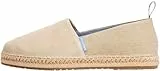 Tommy Hilfiger Herren Espadrilles Flex Mix aus Wildleder, Beige (Sandalwood), 43