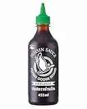 FLYING GOOSE Hoi Sin Sauce, pikant, grüne Kappe, kräftige Würzsauce aus Thailand, ideal für Fleischgerichte geeignet, 1 x 455 ml