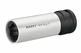 HAZET Steckschlüssel-Einsatz 905SLG-17 I Antrieb: Vierkant und Hybrid Sonderprofil Abtrieb für Kfz und Auto Reifenwechsel, Schlüsselweite: 17 mm I für Maschinenbetätigung I Made in Germany