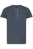 !Solid SDTihn Herren T-Shirt Kurzarm Shirt mit Grandad-Ausschnitt 100% Baumwolle Regular fit, Größe:M, Farbe:Insignia Blue (1991)