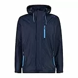 CMP - Herrenjacke mit Reißverschluss und atmungsaktiver Kapuze, Schwarz Blau, 54
