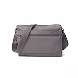 Hedgren EYE M Damen Umhängetasche mit RFID Schutz – Crossbody Tasche wasserabweisend mit Tabletfach & Reißverschlusstaschen – 27,5 cm – Total Eclipse