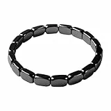 Generisch Armband Magnet Hämatit Armbänder Schwarzes Armband, Männer Hämatit ArmbandFür Selbstvertrauen, 8x8cm, Schwarz