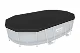 Bestway PVC-Abdeckplane 427 x 250 cm, schwarz, oval