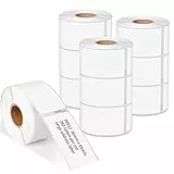 10x MarkField LW 99012 Große Adressetiketten 36mm x 89mm 260 Stück/Rolle Etikettenrolle Kompatibel mit Dymo LabelWriter 400 450/Twin/Turbo/Duo/4XL/Wireless, Selbstklebend Adress-Etiketten