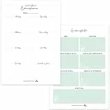 A5 Essensplaner und Einkaufsliste I Menüplaner Block I 50 Blatt