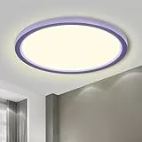 LQWELL® Deckenleuchte LED Deckenlampe, IP44 Wasserfest Badlampe Rund Flach 18W 4000K 1980LM Modern Schlicht Lampe Dünn für Wohnzimmer Badezimmer Schlafzimmer Küche Balkon Flur Büro, 220 * 18mm