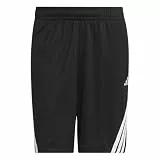 adidas Herren Legends 3-Stripes Basketball Shorts, Black/White, L 9 inch