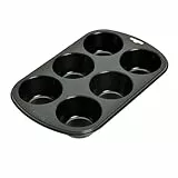 Original Kaiser Inspiration Muffinform für 6 Muffins, Muffin Backblech 29 x 18 cm, antihaftbeschichtet, Standardgröße, Cupcake Formen, Schwarz