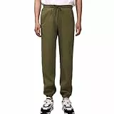 HOTIAN Herren Warme Jogginghose Winter Fleece Herren Hose Thermo Gefütterte Jogginghose Lange Sportleggins Mit Taschen Freizeithosemit Kordelzug