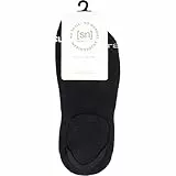 Super.Natural Unisex Invisible 2er Pack Socken, jet black, 45|46|47|48
