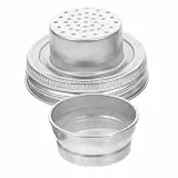COLLBATH Deckel für Gläser aus Edelstahl 70mm mit Dichtung Luftdicht und Vielseitig Passend für Gewürzgläser und Einmachgläser in Küche