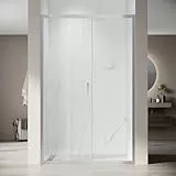 SONNI Schiebetür Dusche 150 cm Duschtüren Basis-Ausführung Höhe 185 cm Duschkabine