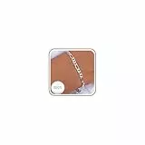 DORANA Armband Silber 925 Damen Figaro Kettenarmband für Frauen Silber Armbänder Geschenk für Sie,3mm dick