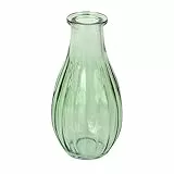 Talking Tables Grüne Glas-Budvase für Blumen, stilvolle Einzelstiel-Vase für Hochzeits-Tischdeko, Fensterbank, Gartenpartys, Sommeressen, Kamindekor & Geschenke, 14 cm, Grün