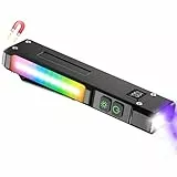 Relybo FP110 Taschenlampe LED Aufladbar, LED Taschenlampe Klein 2 Schalter & 9 Modi(mit 395 nm UV) COB Seitenlicht, Clip
