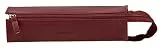 Rhodia 319027C - Schlampermäppchen Rhodiarama, rechteckig 23x5x5 cm, flache Öffnung, langer Reißverschluss, praktisch und elegant aus Kunstleder Weinrot, 1 Stück