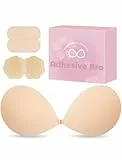 Klebe BH Push up Ohne Träger Unsichtbarer Trägerloser BH Push up Strapless Bra Selbstklebender Klebebh für Rückenfreies Kleid Klebe-BHS Große Brust und Sticky Bra für Kleine Brüste