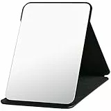 OSDUE Reisespiegel Klappbar, Klappbar Make-up, Tragbar Kosmetikspiegel, Klappbarer Reisespiegel für Tischplatte, Handheld, Zuhause und Reisenutzung (Extra Groß - 25.5 x 18CM)