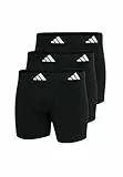 adidas Boxer Brief (3PK) - Active Flex Cotton - Bequeme Unterwäsche, 000 Black, XL