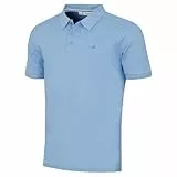 Calvin Klein Herren Campus 3 Knopf Kragen Polo Hemd - Sky - L