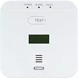 ABUS Kohlenmonoxid-Warnmelder COWM510 - CO-Melder mit 85 dB lautem Alarm, Prüftaste, 10-Jahres-Sensor & LCD Display - Weiß