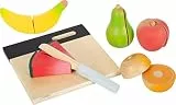small foot Schneide-Set Obst 'fresh' aus Holz, Lebensmittel für Kinderküche, Rollenspielzeug ab 2 Jahren, 12330