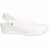 Oxypas Safety Jogger Clogs für Damen - Smooth - Leichter Arbeitsschuh für Herren, ideal für Krankenhaus, Küche oder Garten, Weiß, Größe EU 41