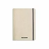 Matabooks, nachhaltige und vegane Notizbücher A5 aus Süßgraspapier, Nari, 138 Seiten, Natur, Handmade, Made in Germany (Easy (punktiert))