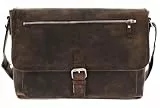 Leonhard Heyden Leder Laptoptasche mit Laptopfach Salisbury Umhängetasche 7653 Rotbraun dunkelbraun