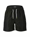 Blue Seven Teenager Jungen Badeshort Seitentasche Netzfutter Sommer verstellbarem Tunnelzug 999 - SCHWARZ 152