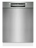 Bosch Geschirrspüler 60 cm, Unterbau, Besteckschublade, Silence Programm, Automatisierte Startzeit, Flexibilität und Komfort beim Beladen, Extra Trocknen, SMU4HVS14E, Gebürsteter Stahl