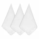 Teaaha Taschentuch Braut, 3 Stück Stofftaschentuch Damen, Baumwolle Taschentücher Set Mit Stickerei, Hochzeit Einstecktuch Handtuch, Elegantes Geschenk Für Braut Und Besondere Anlässe