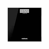 medisana PS 402 Personenwaage, digitale Körperwaage mit Glasoberfläche, Badezimmerwaage für sehr genaue Messergebnisse, Praktische Abschaltautomatik, Bis 180 kg, Schwarz