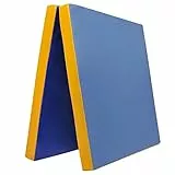 Grevinga® klappbare Leichtturnmatte | VB 80 | 200 x 100 x 6 cm | BLAU-GELB