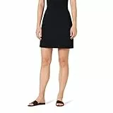 Amazon Essentials Damen A-Linien-Minirock aus Ponte zum Hineinschlüpfen, Schwarz, XXL