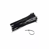 Kabelbinder Schwarz 150mm Klein Kabelbinder Rscolila UV Beständigkeit Nylon Hochleistungs Kabelbinder 60N/6kg 100 Stück (150mm×3mm, Schwarz), Sujetacables Negro