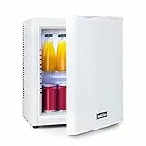 Klarstein Mini Kühlschrank für Zimmer, 23L Mini-Kühlschrank für Getränke & Kosmetik, Kleine Minibar, Kühlschrank Klein & Leise, Verstellbare Ablage, Kleiner Skincare Kühlschrank 5-15°C