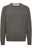 Blend BHAlex Herren Sweatshirt Pullover Sweater mit Rundhalsausschnitt Rippbündchen Baumwollmischung Regular fit, Größe:L, Farbe:Pewter Mix (70817)